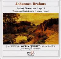 Brahms: String Sextet No. 1; Theme and Variations in D minor von Kocian Quartet