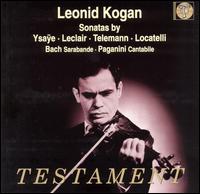 Leonid Kogan plays Sonatas by Ysaÿe, Leclair, Telemann, Locatelli von Leonid Kogan