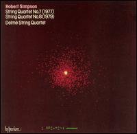 Robert Simpson: String Quartet No. 7; String Quartet No. 8 von Delme String Quartet