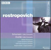 Schumann: Cello Concerto; Dvorák: Cello Concerto von Mstislav Rostropovich