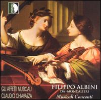 Filippo Albini da Moncalieri: Musicali Concenti von Affetti Musicali