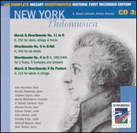 The Complete Mozart Divertimentos: Historic First Recorded Edition, CD 3 von New York Philomusica