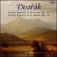 Dvorák: String Quartet in D minor, Op. 34; String Quartet in A minor, Op. 16 von Stamitz Quartet
