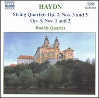 Haydn: String Quartets, Opp. 2/3, 2/5, 3/1, 3/2 von Kodaly Quartet