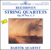 Beethoven: String Quartets Op. 59/ 1 & 3 von Bartók Quartet