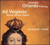 Ad Vesperas Beatae Mariae Virginis von Ensemble Orlando Fribourg