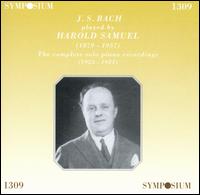 J.S. Bach Played by Harold Samuel von Harold Samuel