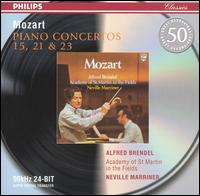 Mozart: Piano Concertos 15, 21 & 23 von Alfred Brendel
