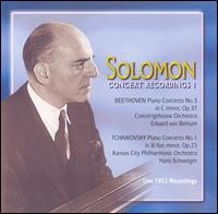 Solomon Concert Recordings, Vol. 1: Beethoven & Tchaikovsky von Solomon Cutner