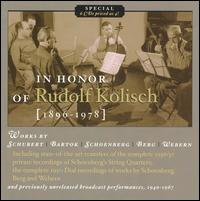 In Honor of Rudolf Kolisch [Box Set] von Rudolf Kolisch
