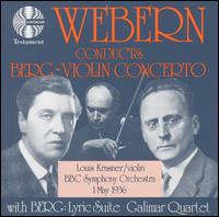 Webern Conducts Berg's Violin Concerto von Anton Webern