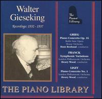 Walter Gieseking: Recordings (1932-1937) von Walter Gieseking
