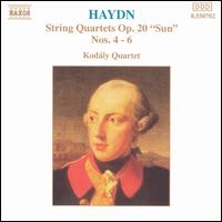 Haydn: String Quartets, Op. 20 "Sun", Nos. 4-6 von Kodaly Quartet