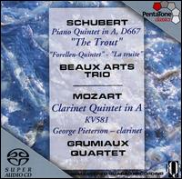 Schubert: "Trout" Quintet, D667; Mozart: Clarinet Quintet, KV581 [Hybrid SACD] von Various Artists