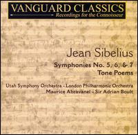 Jean Sibelius: Symphonies No. 5, 6, & 7; Tone Poems von Various Artists