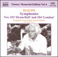 Haydn: Symphonies Nos. 103 'Drum Roll' and 104 'London' von Georg Tintner