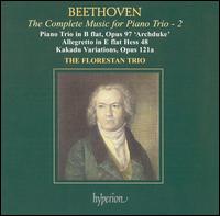 Beethoven: The Complete Music for Piano Trio, Vol. 2 von Florestan Trio