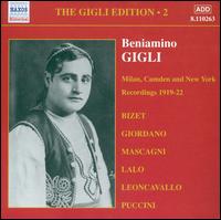 The Milan, Camden and New York Recordings 1919-22 von Beniamino Gigli