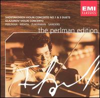 Shostakovich: Violin Concerto No. 1 & 3 Duets; Glazunov: Violin Concerto von Itzhak Perlman