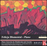 Piano Concertos by Tchaikovsky and Arensky von Felicja Blumental