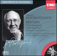 Britten: Cello Symphony; Cello Suite; Shostokovich: Cello Concerto No. 1 von Mstislav Rostropovich