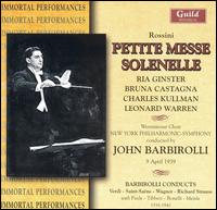 Rossini: Petite Messe Solenelle von John Barbirolli