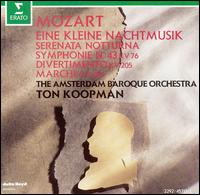 Mozart: Eine kleine Nachtmusik; Serenata Notturna; Symphonie No. 43; etc. von Ton Koopman