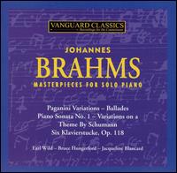 Brahms: Masterpieces for Solo Piano von Various Artists