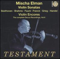 Mischa Elman Plays Violin Sonatas and Violin Encores von Mischa Elman