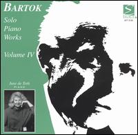 Bartok: Solo Piano Works, Vol. 4 von June de Toth