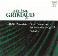 Rachmaninov: Piano Sonata 2/Etudes-Tableaux Op33 von Hélène Grimaud