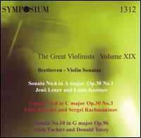 The Great Violinist, Vol. 19: Beethoven Violin Sonatas von Various Artists