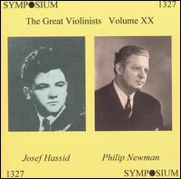 Great Violinists, Vol. 20: Josef Hassid, Philip Newman von Various Artists