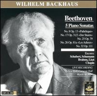 Beethoven: 5 Piano Sonatas von Wilhelm Backhaus