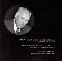 Hans Pfitzner: Piano Concerto, Op. 31; Grieg: Piano Concerto, Op. 16 von Walter Gieseking