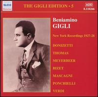 The Camden and New York Recordings von Beniamino Gigli