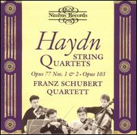 Haydn: String Quartets Nos. 1 & 2, Op. 77; String Quartet, Op. 103 von Franz Schubert Quartett