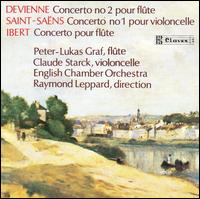 Devienne: Concerto no. 2 pour flûte; Saint-Saëns: Concerto no. 1 pour violoncello; Ibert: Concerto pour flûte von Peter-Lukas Graf