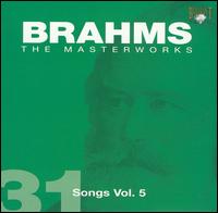 Brahms: Songs, Vol. 5 von Various Artists
