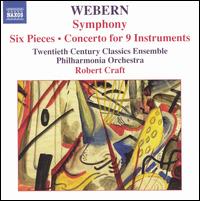 Webern: Symphony; Six Pieces; Concerto for 9 Instruments von Robert Craft