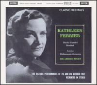Kathleen Ferrier Sings Bach; Handel von Kathleen Ferrier
