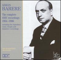 The Complete HMV Recordings, 1934-1936 von Simon Barere