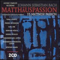 Bach: St. Matthew Passion, BWV 244 von Günther Ramin