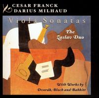 Franck, Milhaud: Viola Sonatas von Zaslav Duo