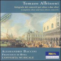 Tomaso Albinoni: Integrale dei concerti per oboe e due oboi von Alessandro Baccini