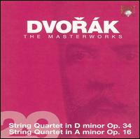 Dvorák: String Quartet in D minor, Op. 34; String Quartet in A minor, Op. 16 von Stamitz Quartet