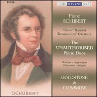 Schubert: The Unauthorised Piano Duets von Goldstone & Clemmow Piano Duo