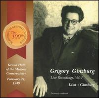 Grigory Ginzburg: Live Recordings, Vol. 1: Liszt, Ginzburg von USSR Symphony Orchestra