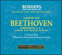 Beethoven: Symphonies 3 & 5; Leonore and Coriolan Overtures [Exclusive Free Sampler Included] von Adrian Boult