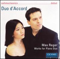 Max Reger: Works for Piano Duo von Elizabeth Gahbler